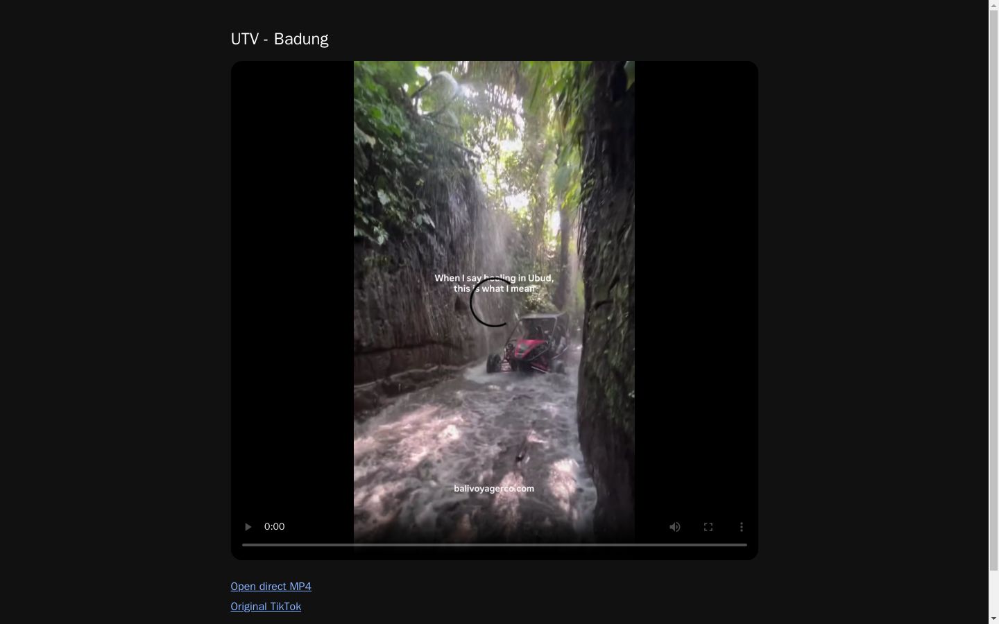 UTV - Badung