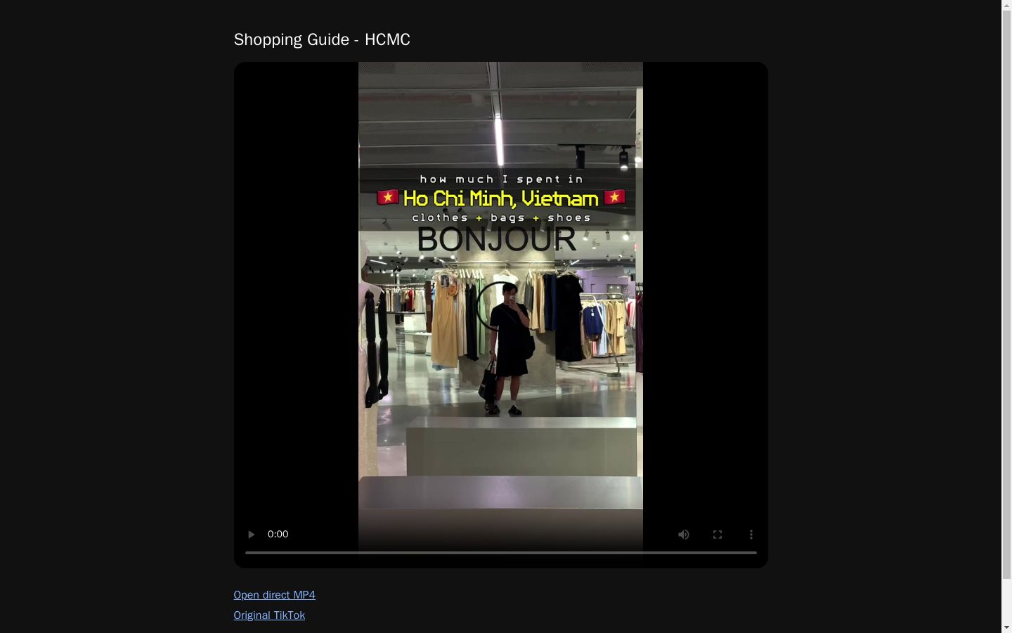 Shopping Guide - HCMC