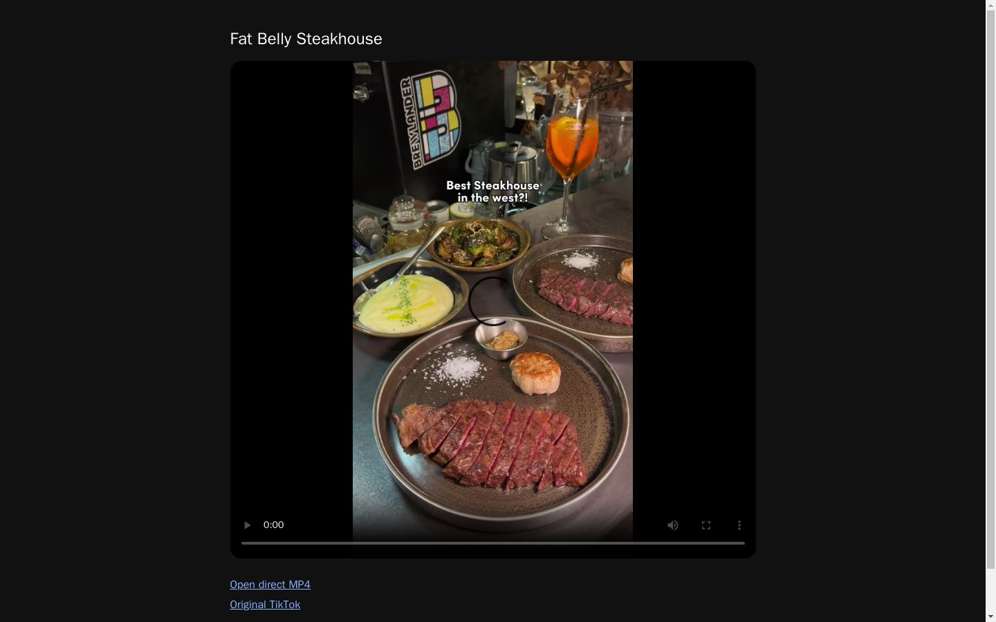 Fat Belly Steakhouse