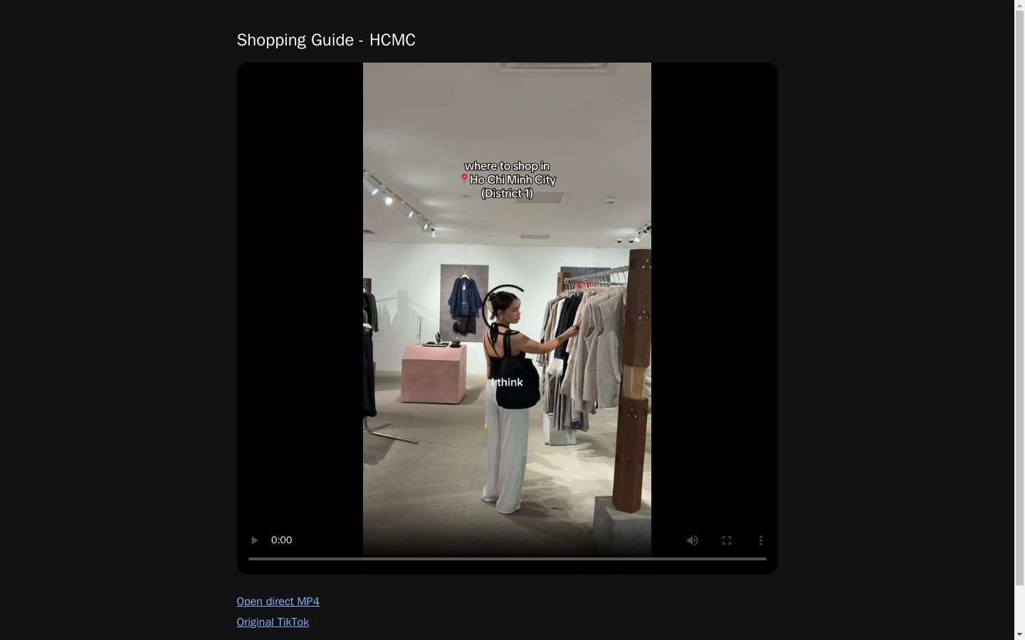 Shopping Guide - HCMC