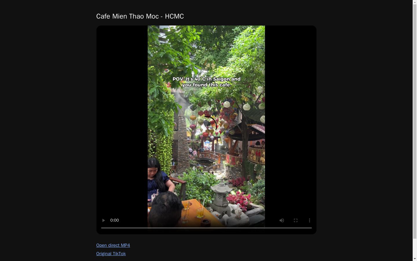 Cafe Mien Thao Moc - HCMC
