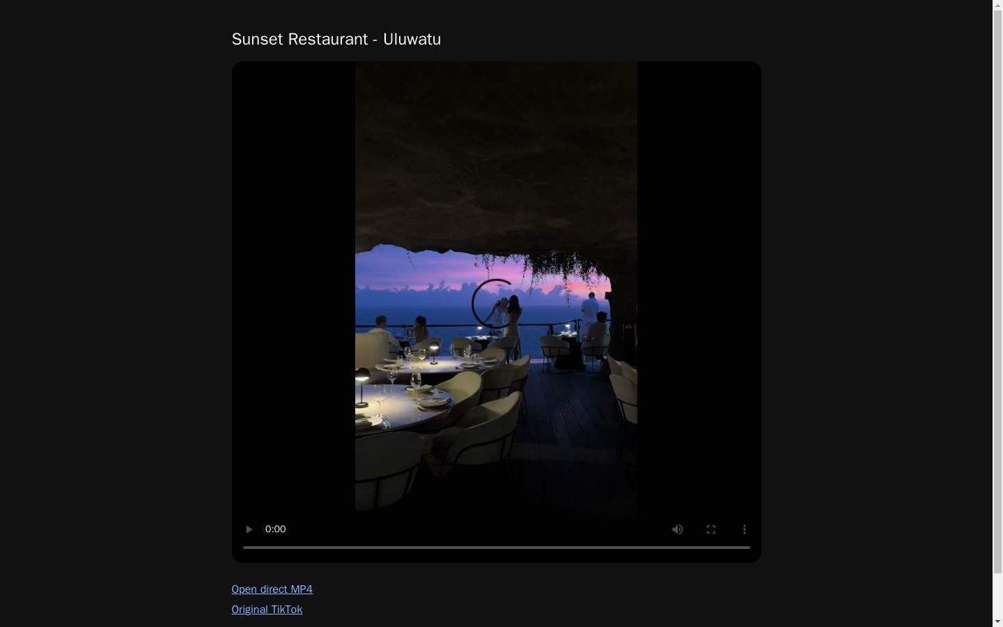 Sunset Restaurant - Uluwatu