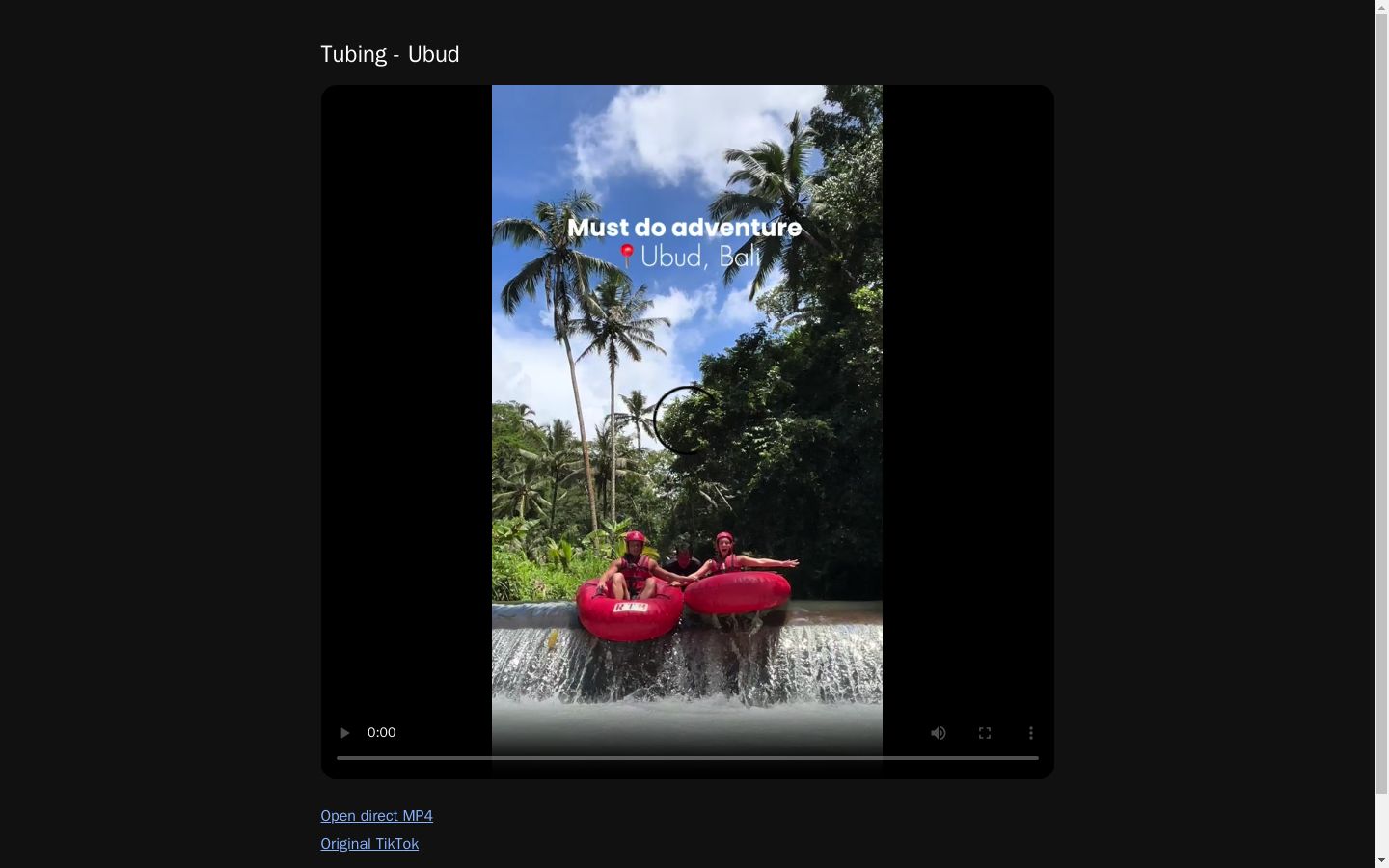 Tubing - Ubud