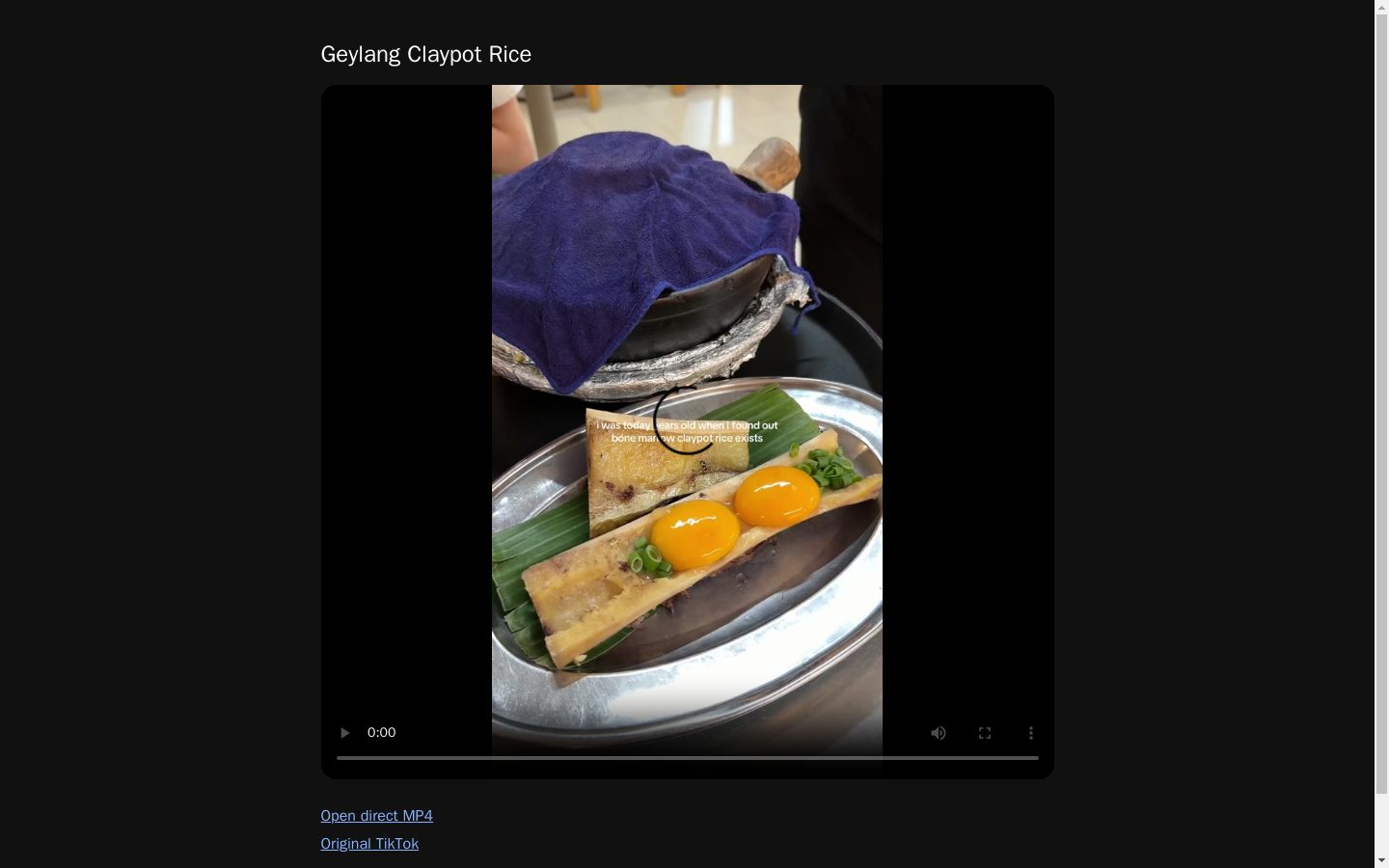 Geylang Claypot Rice