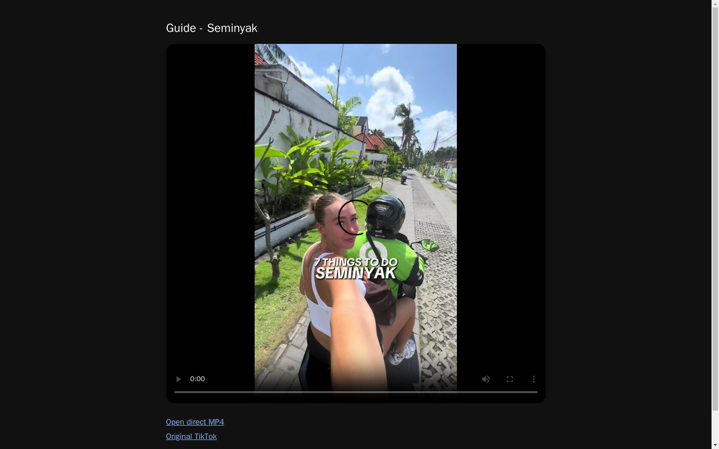 Guide - Seminyak