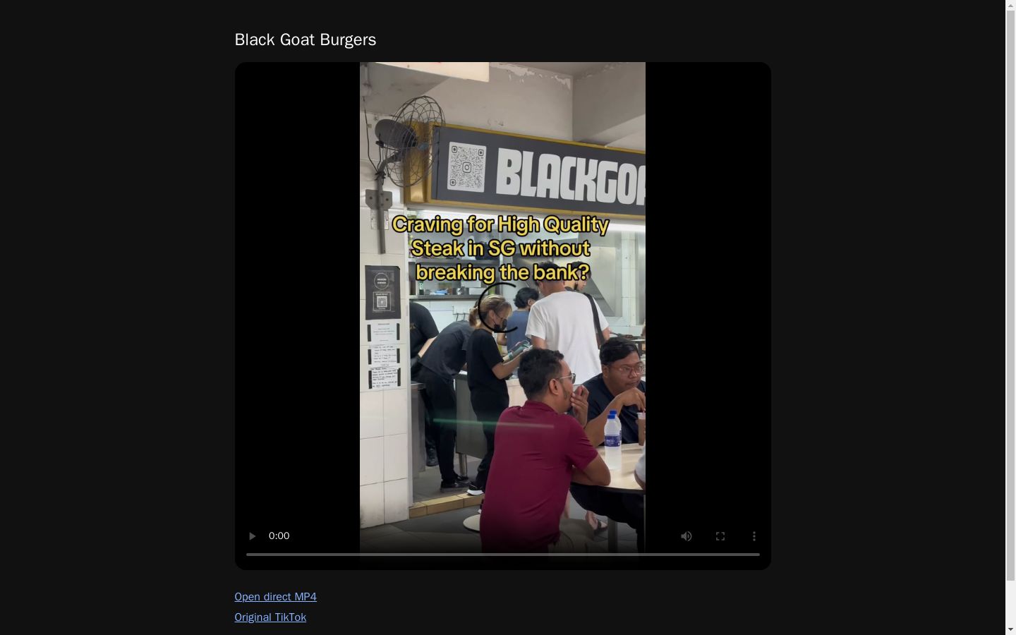 Black Goat Burgers